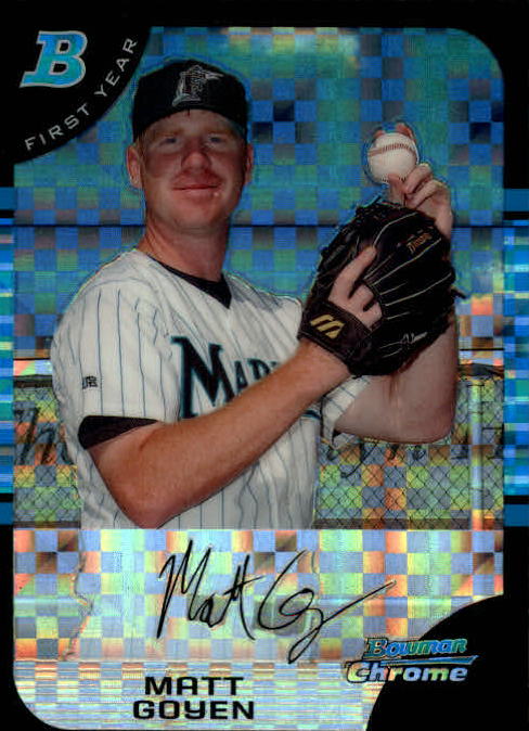 2005 Bowman Chrome Draft X-Fractors #BDP95 Matt Goyen FY