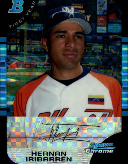 2005 Bowman Chrome Draft X-Fractors #BDP143 Hernan Iribarren FY