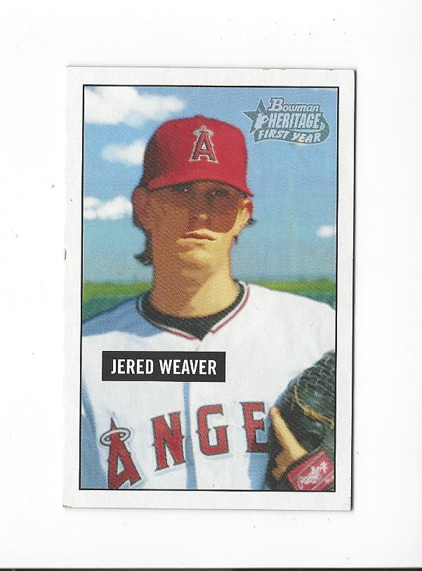 2005 Bowman Heritage #245 Jered Weaver FY RC