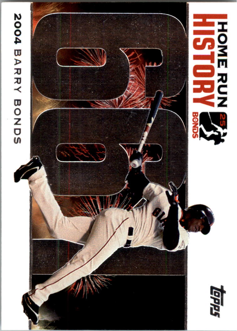 2005 Topps Barry Bonds Home Run History #661 Barry Bonds HR661 Silver