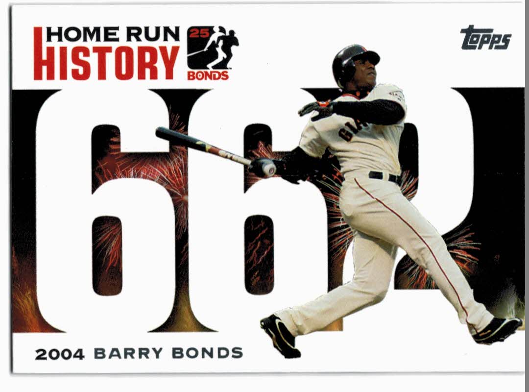 2005 Topps Barry Bonds Home Run History #662 Barry Bonds HR662