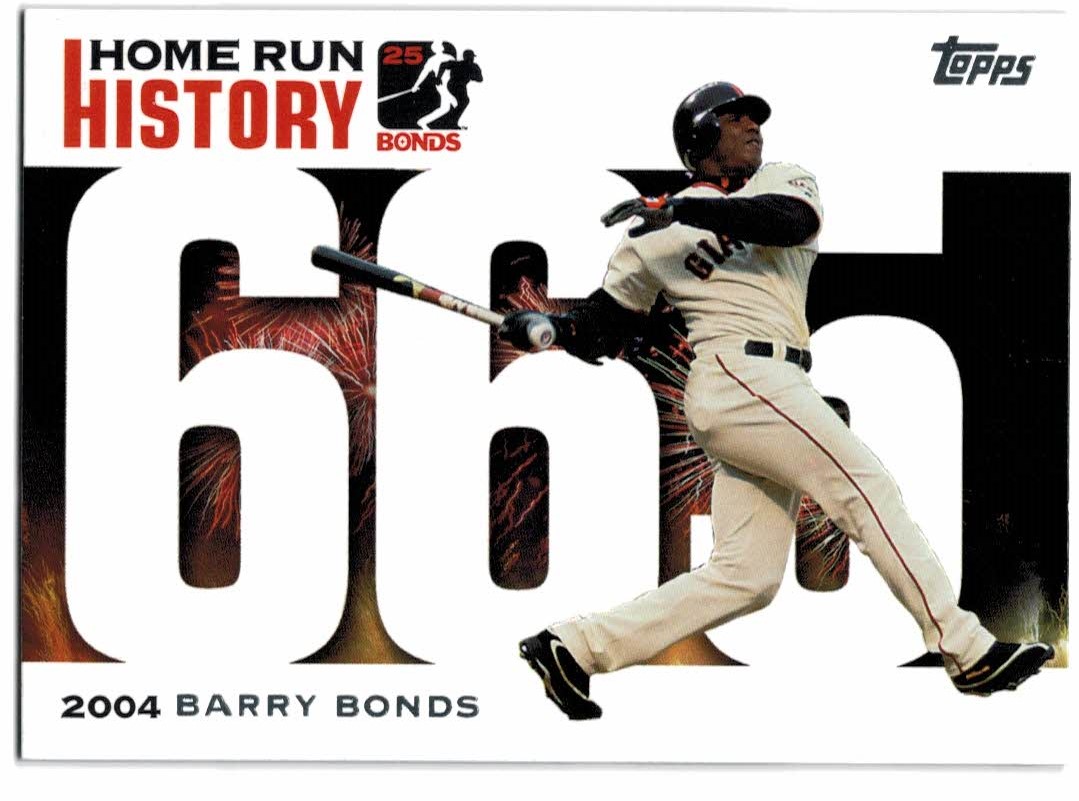 2005 Topps Barry Bonds Home Run History #665 Barry Bonds HR665