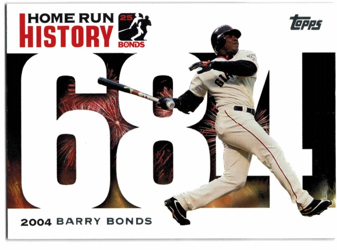 2005 Topps Barry Bonds Home Run History #684 Barry Bonds HR684