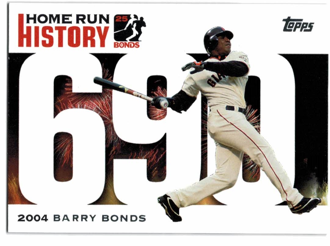 2005 Topps Barry Bonds Home Run History #690 Barry Bonds HR690