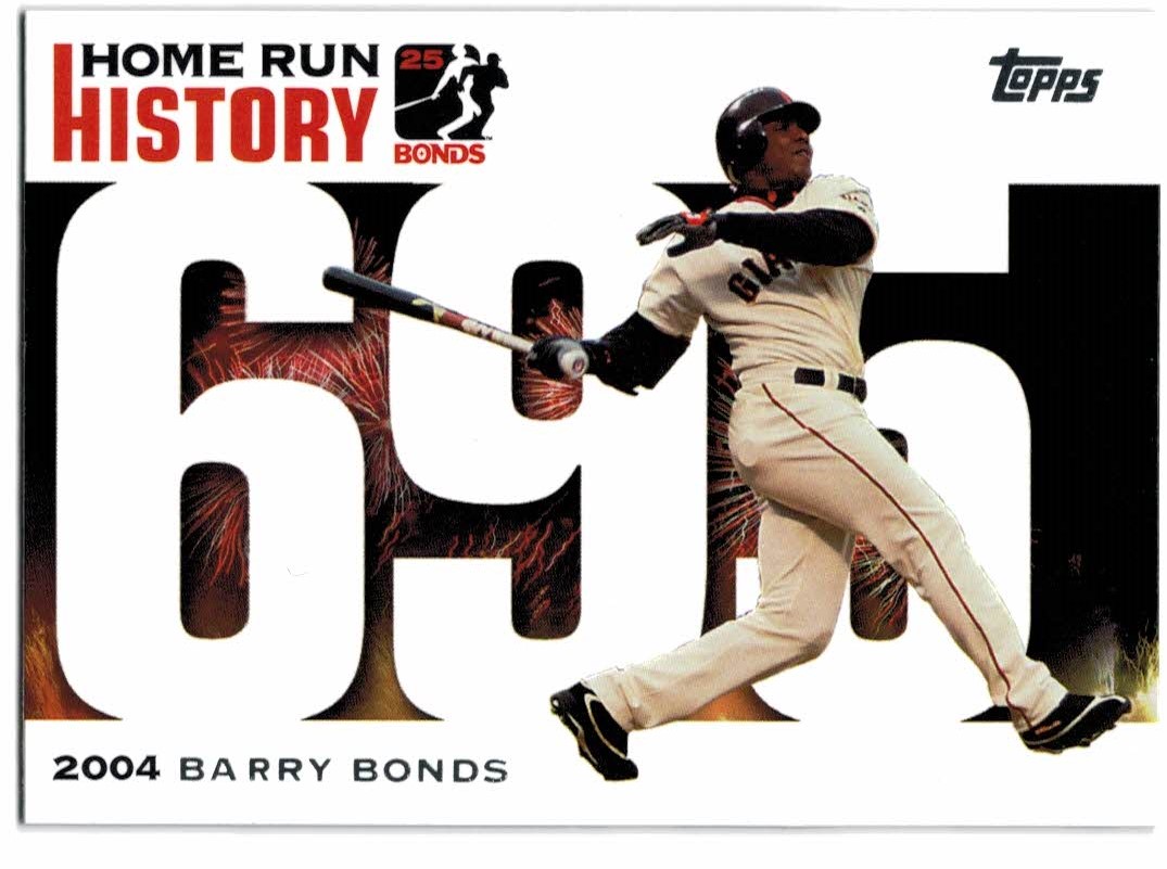 2005 Topps Barry Bonds Home Run History #695 Barry Bonds HR695