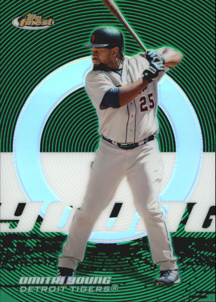 2005 Finest Refractors Green #30 Dmitri Young
