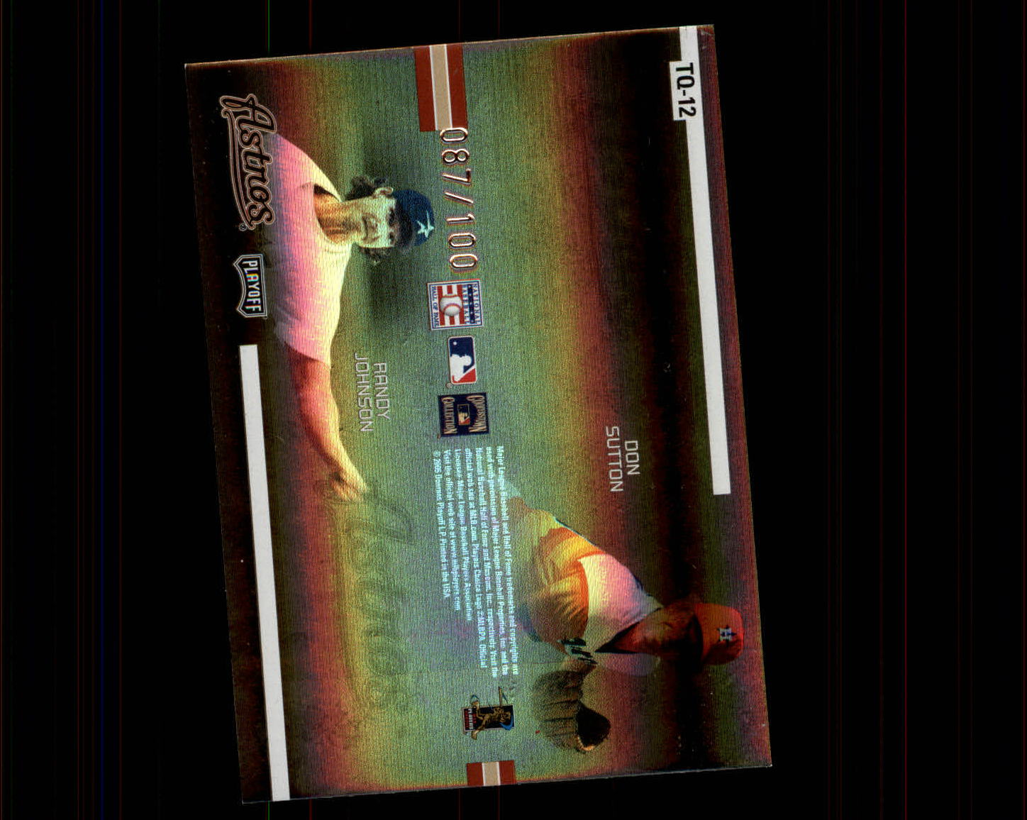 2005 Absolute Memorabilia Team Quads Spectrum #TQ12 Houston Astros back image