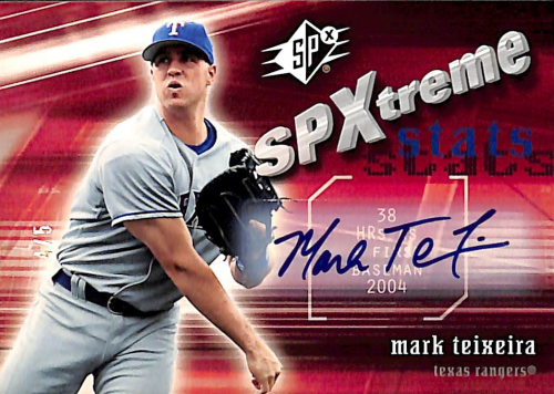 2005 SPx SPxtreme Stats Signature #MT Mark Teixeria