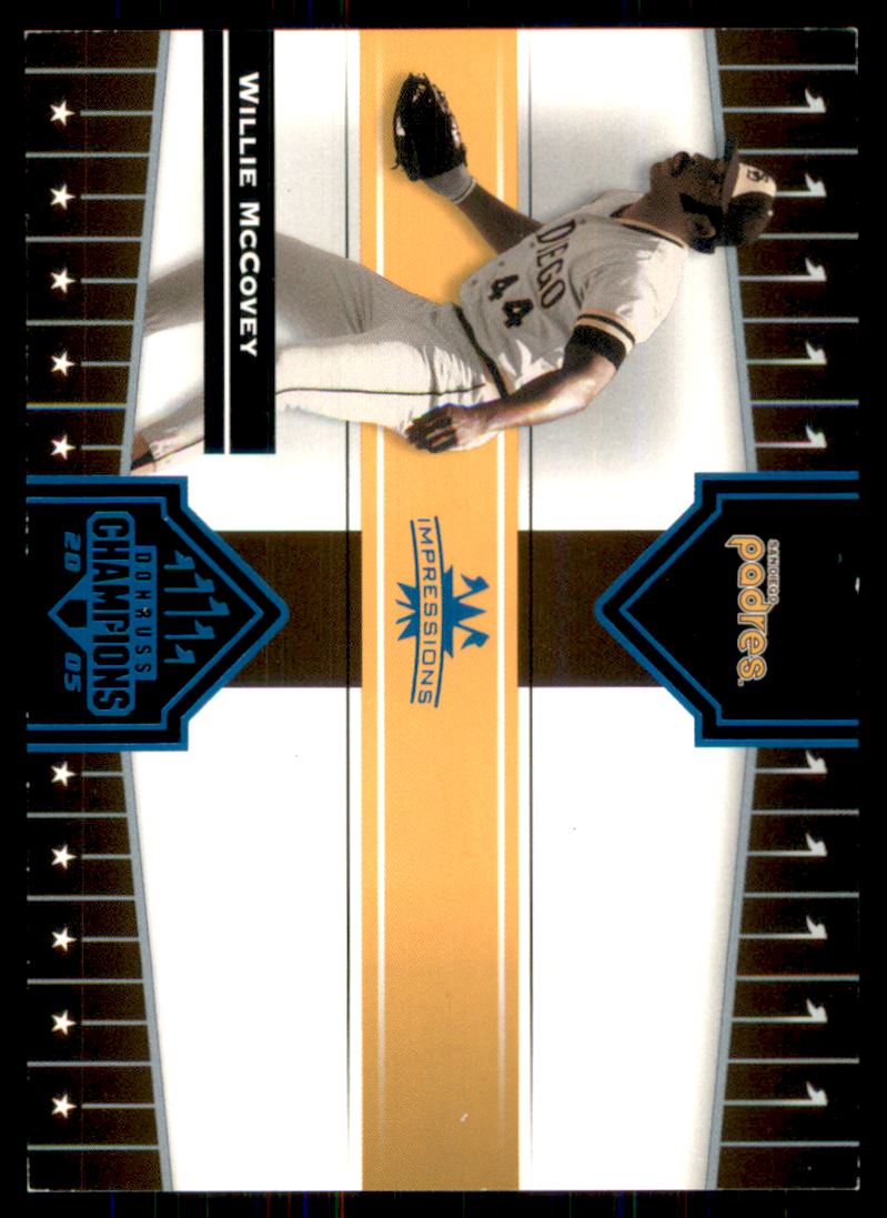 2005 Donruss Champions Impressions Blue #221 Willie McCovey