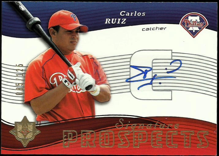 2005 Ultimate Signature #116 Carlos Ruiz AU RC