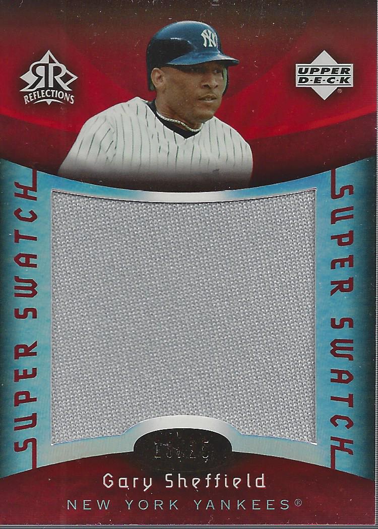 2005 Reflections Super Swatch Red #GS Gary Sheffield