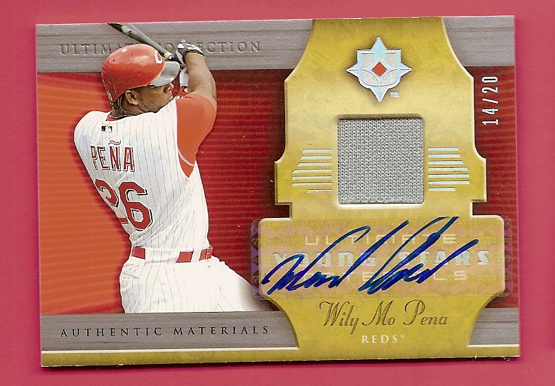 2005 Ultimate Collection Young Stars Signature Materials #WP Wily Mo Pena Jsy
