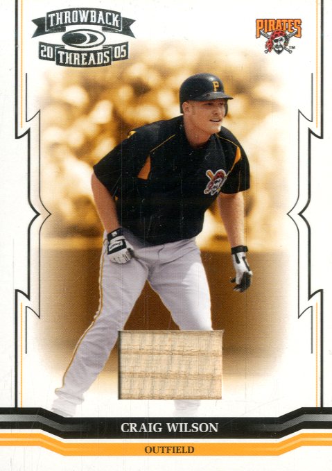 2005 Throwback Threads Material Bat #62 Craig Wilson/250