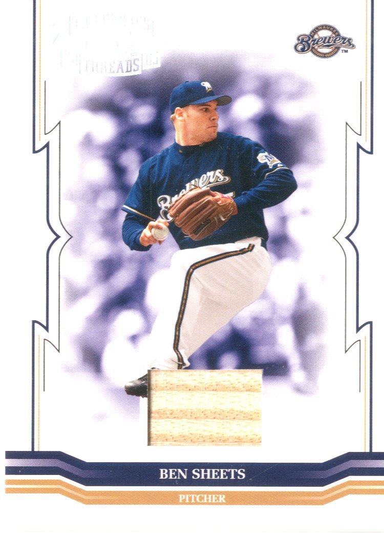 2005 Throwback Threads Material Bat #164 Ben Sheets/250