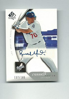 2005 SP Authentic #165 Russell Martin AU RC