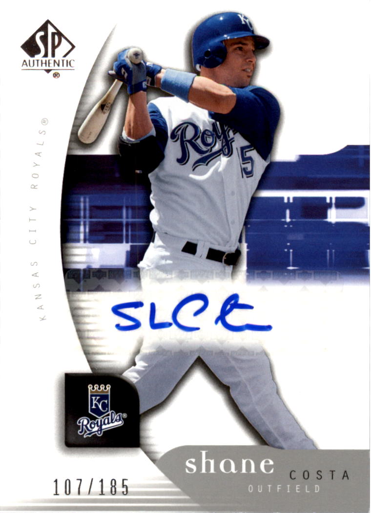 2005 SP Authentic #170 Shane Costa RC Auto Rookie Card Royals /185 - NM-MT. rookie card picture