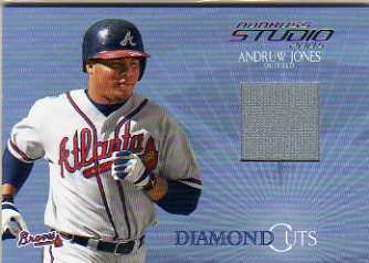 2005 Studio Diamond Cuts Jersey #25 Andruw Jones/250