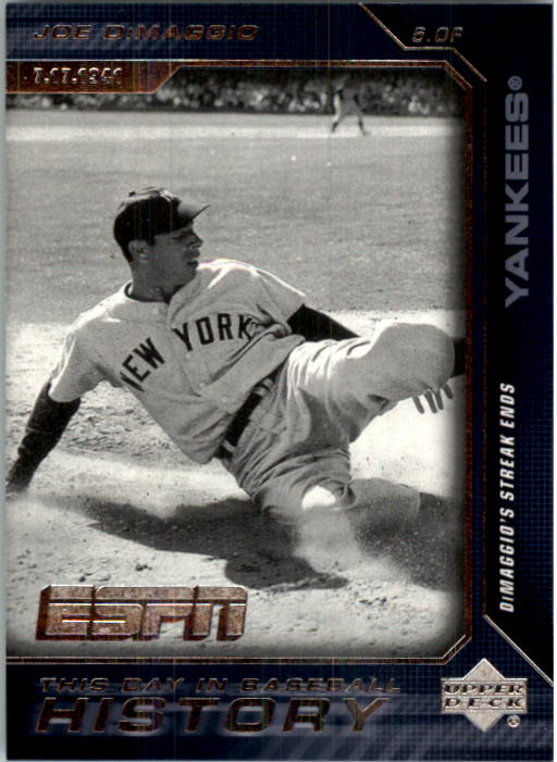 2005 Upper Deck ESPN This Day in Baseball History #BH12 Joe DiMaggio