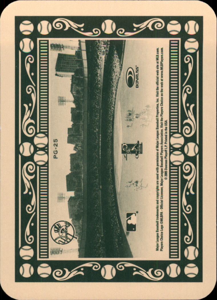 2005 Throwback Threads Polo Grounds 65 BALL Long Fly #25 Hideki Matsui back image