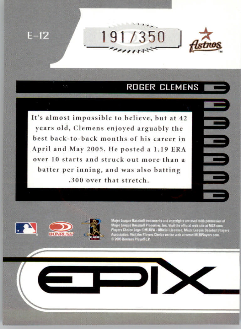 Carte inserite Zenith Baseball "Epix" 2005 - Foto 17 di 37