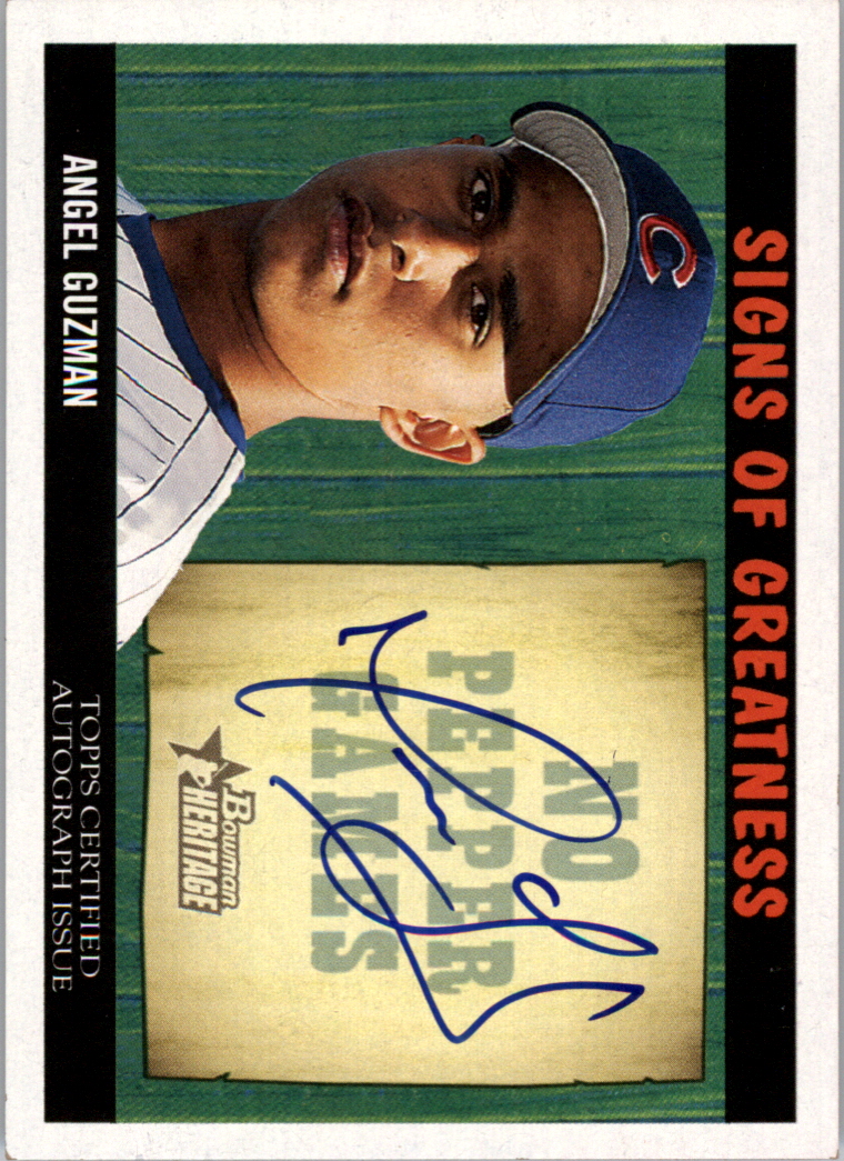 2005 Bowman Heritage Signs of Greatness #AG Angel Guzman C