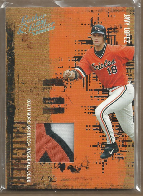2005 Leather and Lumber Materials Jersey Prime #58 Javy Lopez/25