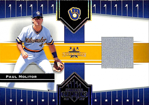 2005 Donruss Champions Impressions Material #273 P.Molitor Brewers Pants T1