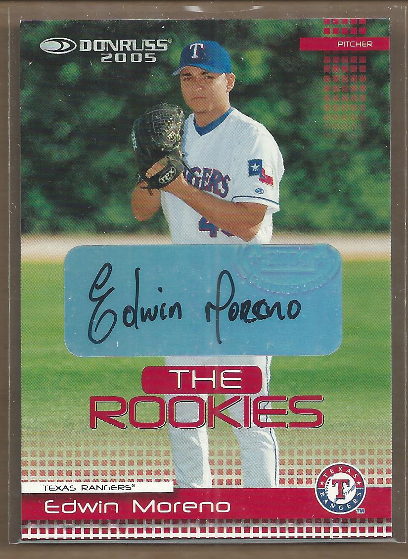 2005 Donruss Rookies Autographs #7 Edwin Moreno