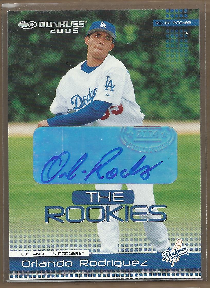 2005 Donruss Rookies Autographs #10 Orlando Rodriguez