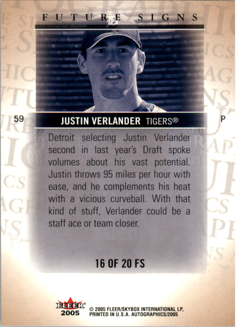 2005 SkyBox Autographics Future Signs Baseball YOU PICK - Picture 27 of 33