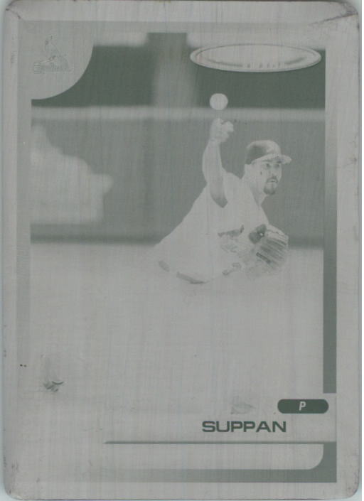 2005 Topps Total Press Plates Black Front #524 Jeff Suppan