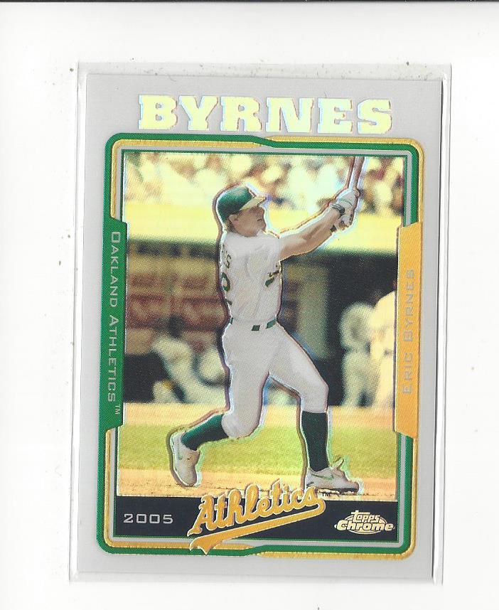 2005 Topps Chrome Refractors #37 Eric Byrnes
