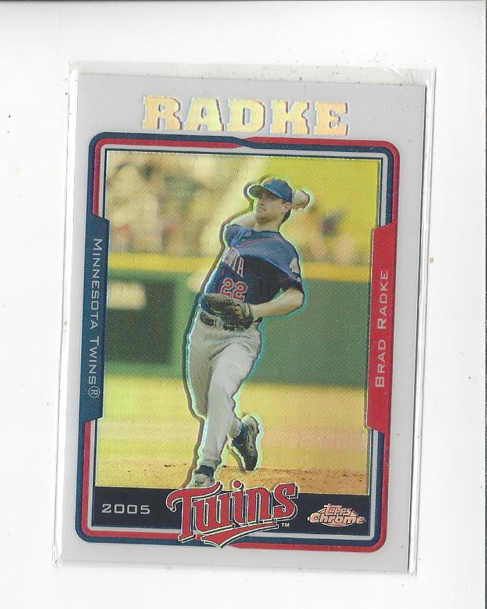 2005 Topps Chrome Refractors #165 Brad Radke