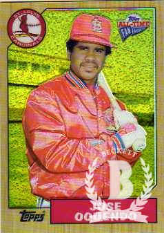 2005 Topps All-Time Fan Favorites Refractors Gold #96 Jose Oquendo