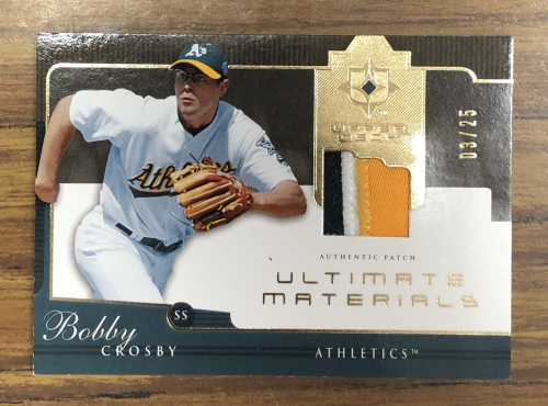 2005 Ultimate Collection Materials Patch #BC Bobby Crosby/25