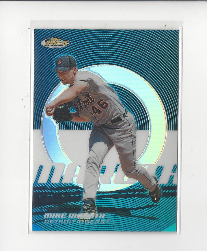 2005 Finest Refractors Blue #73 Mike Maroth