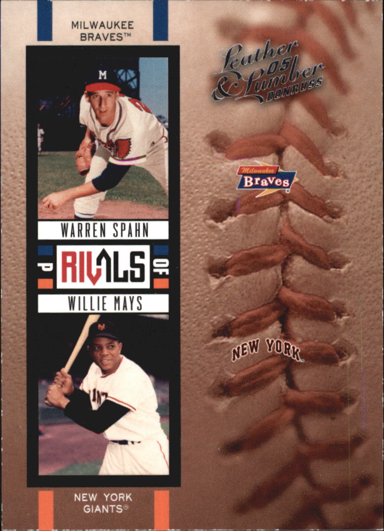 2005 Leather and Lumber Rivals #25 W.Spahn/W.Mays