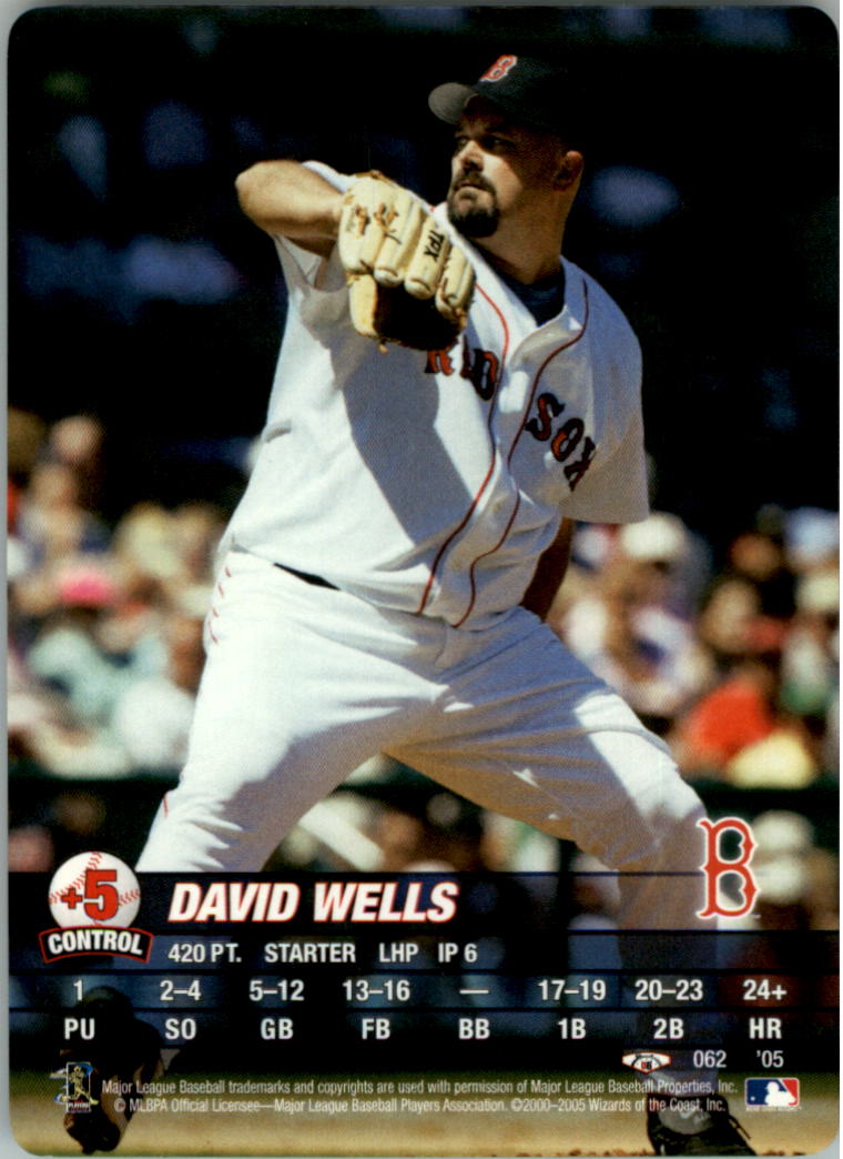 2005 MLB Showdown Trading Deadline #62 David Wells - NM-MT