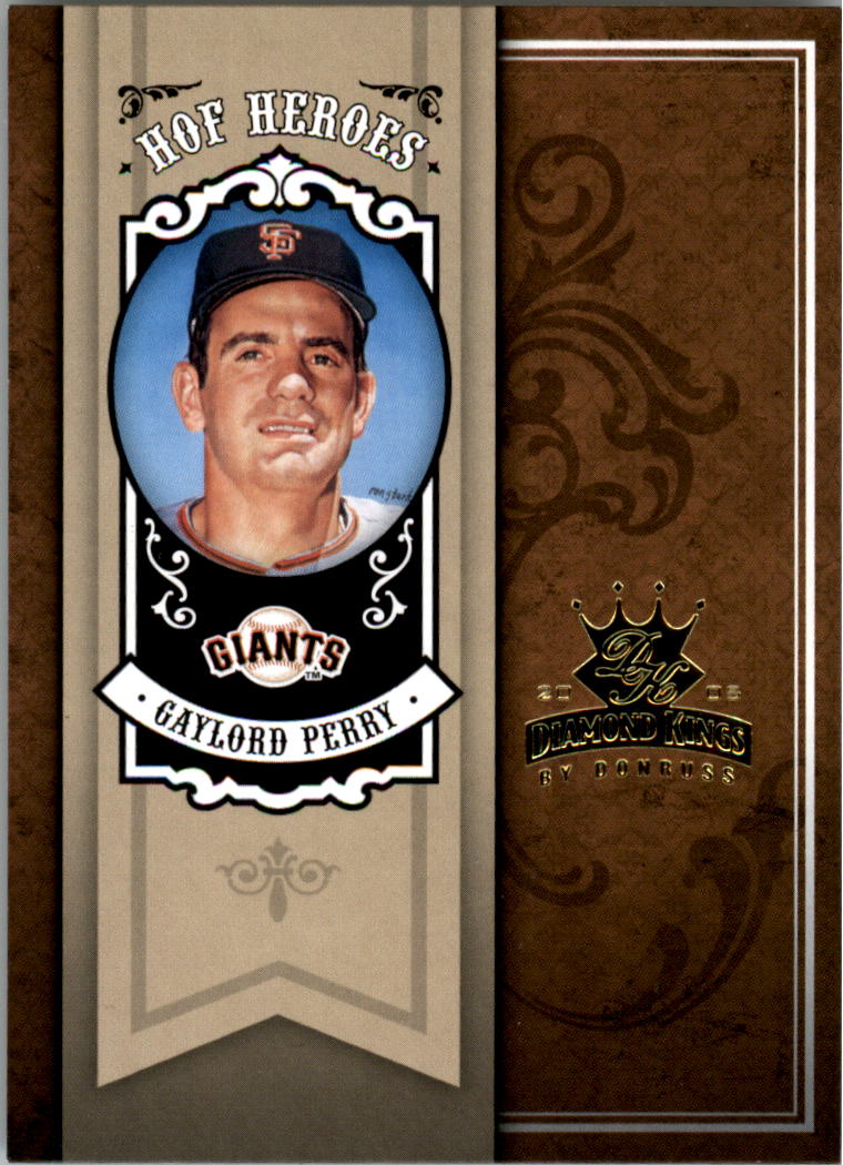 2005 Diamond Kings HOF Heroes Non-Canvas #HH72 Gaylord Perry