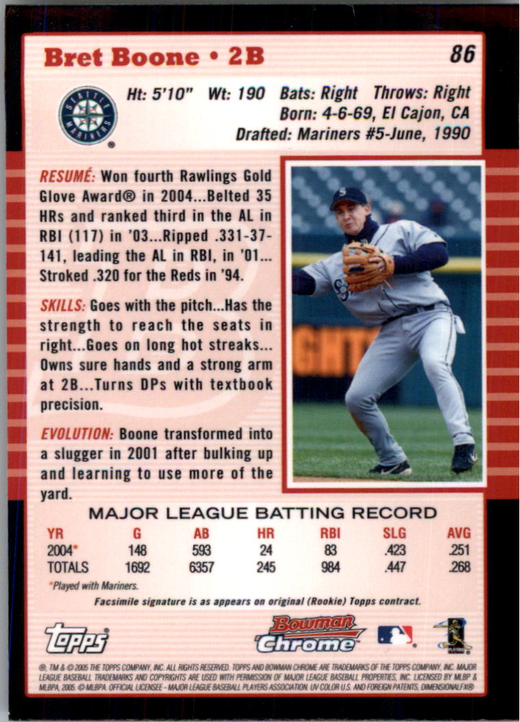 2005 Bowman Chrome Baseball Card Pick (Base) 1-102 - Picture 149 of 178