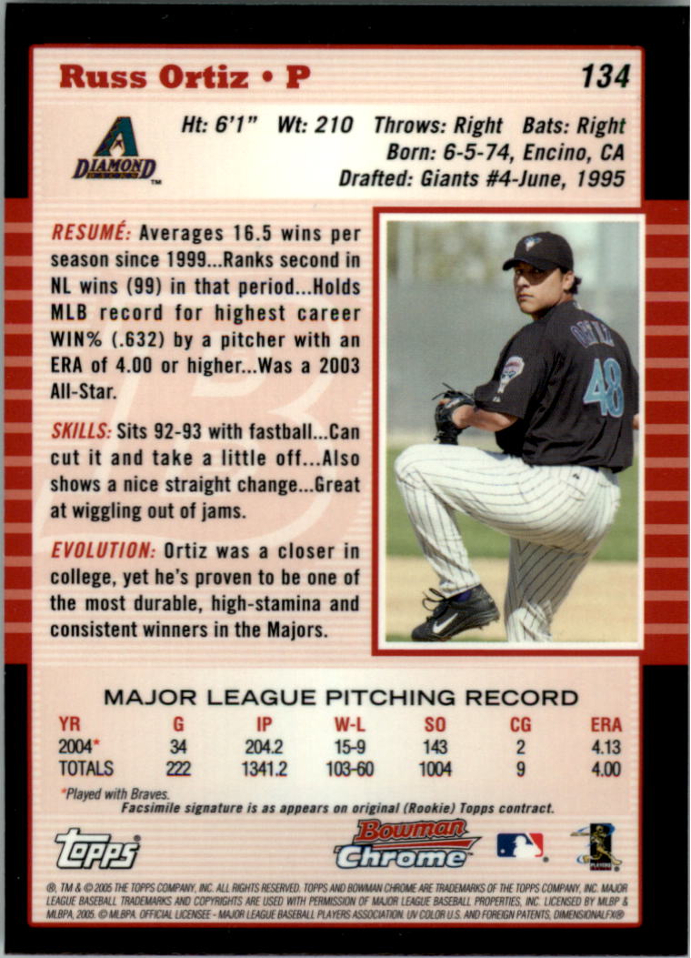 2005 Bowman Chrome Baseball Card Pick (Base) 103-330 - Picture 56 of 418