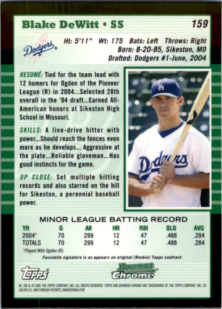 2005 Bowman Chrome Baseball Card Pick (Base) 103-330 - Picture 102 of 418