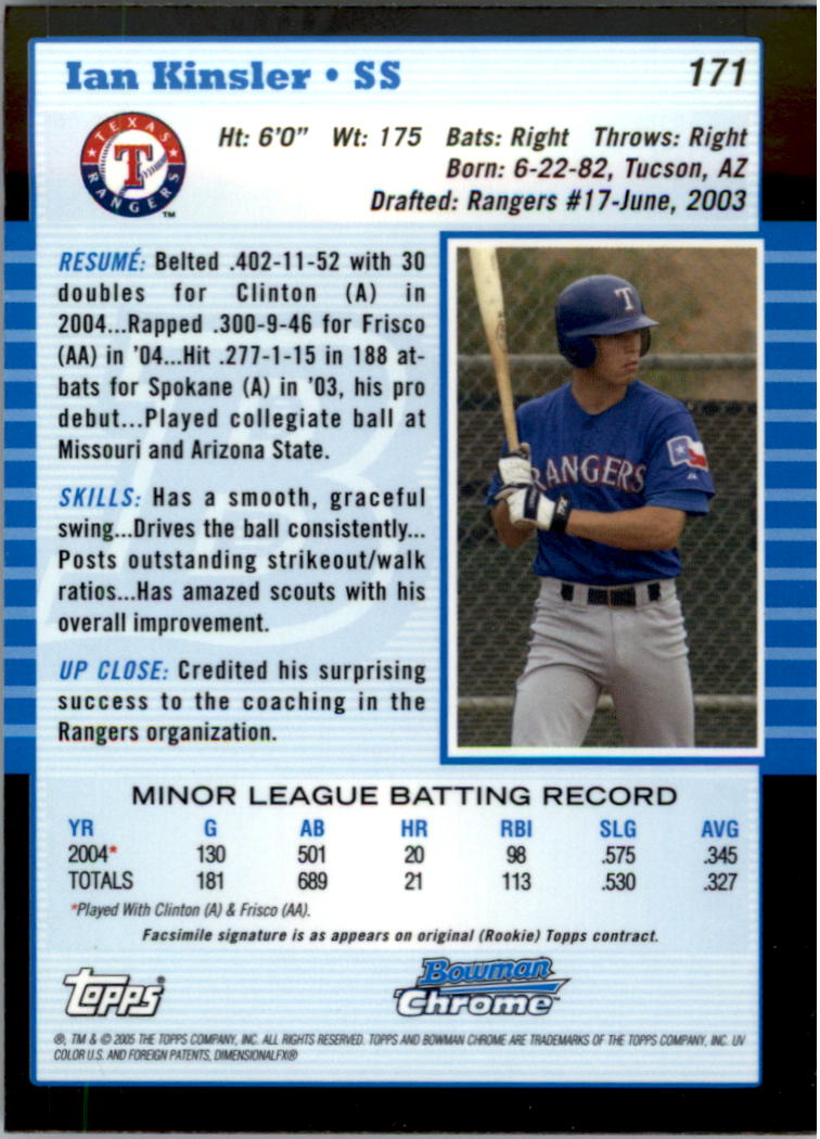 2005 Bowman Chrome Baseball Card Pick (Base) 103-330 - Picture 125 of 418