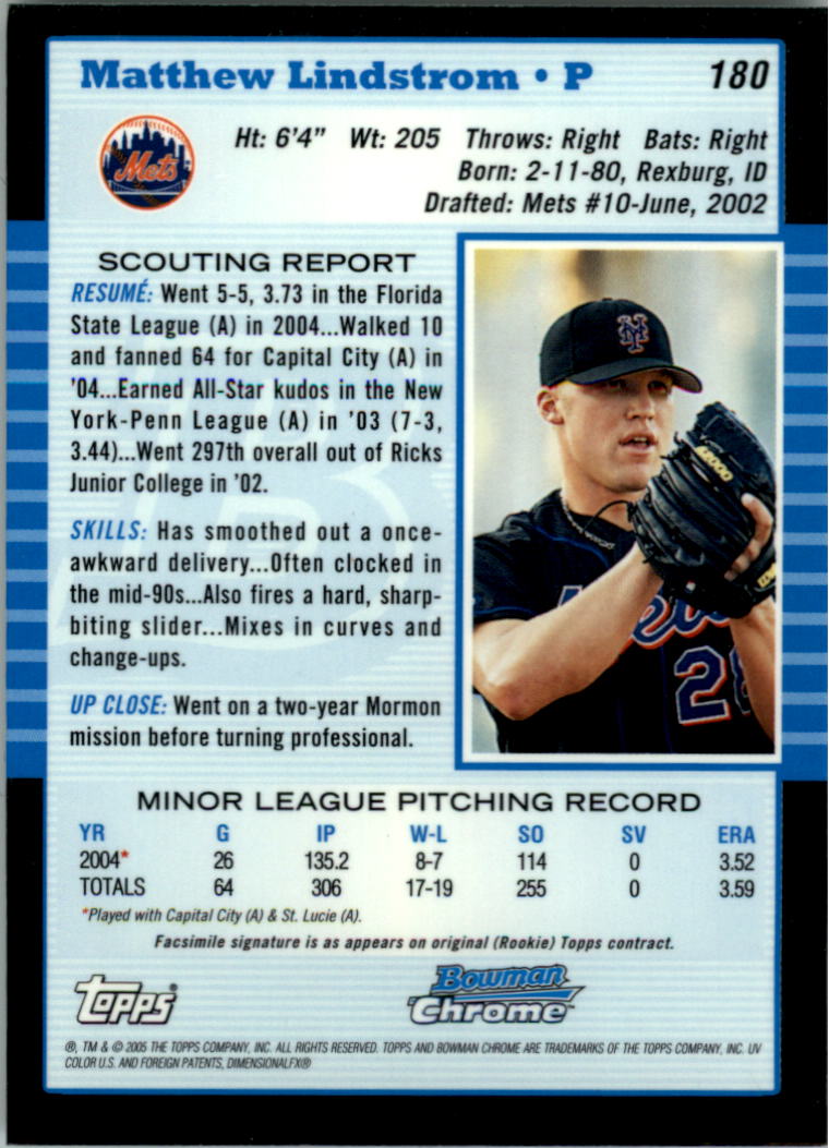 2005 Bowman Chrome Baseball Card Pick (Base) 103-330 - Picture 139 of 418