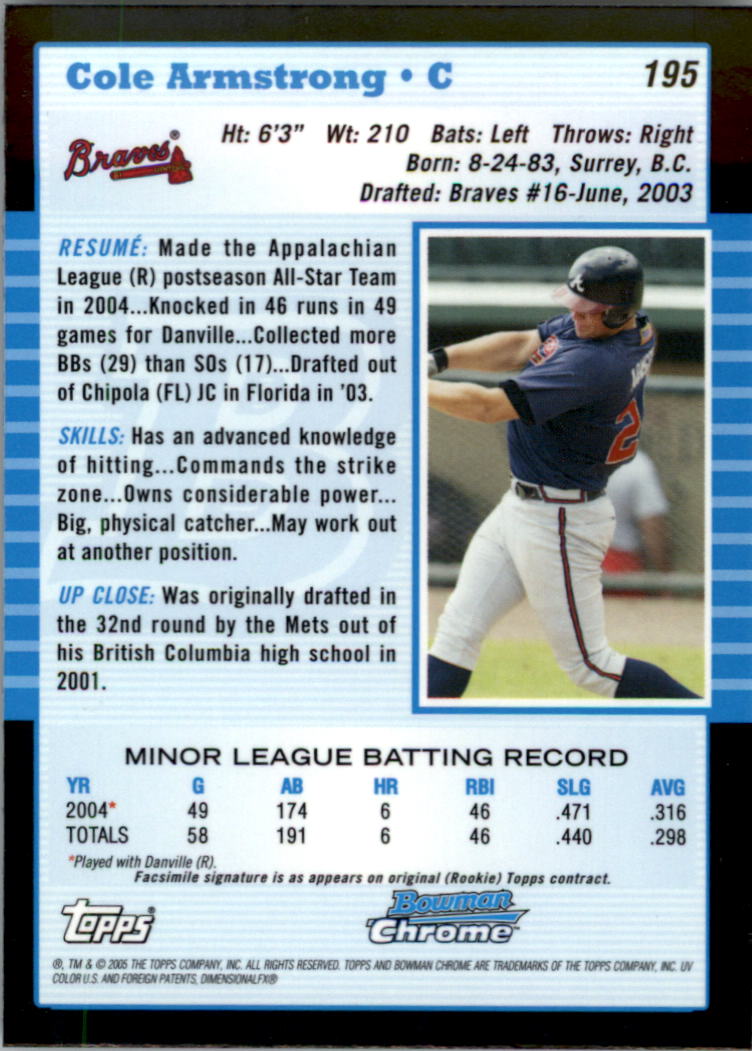 2005 Bowman Chrome Baseball Card Pick (Base) 103-330 - Picture 165 of 418