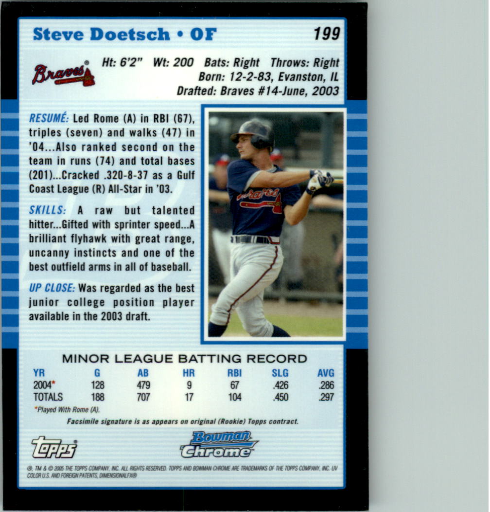 2005 Bowman Chrome Baseball Card Pick (Base) 103-330 - Picture 173 of 418