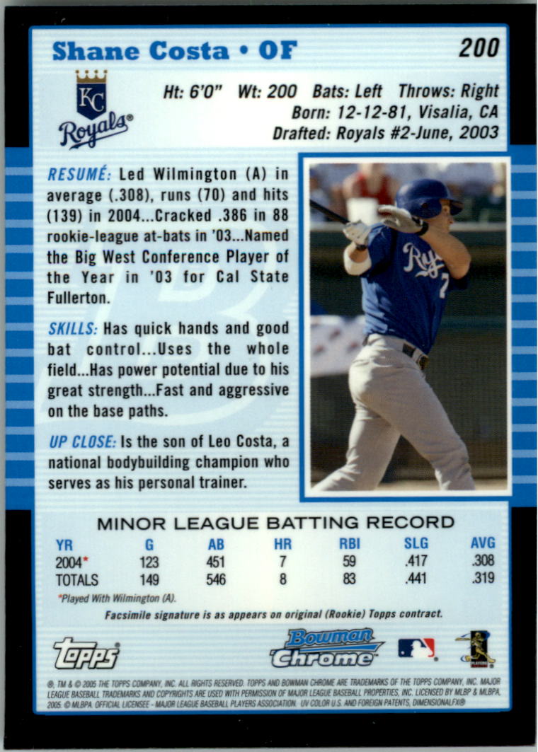 2005 Bowman Chrome Baseball Card Pick (Base) 103-330 - Picture 175 of 418