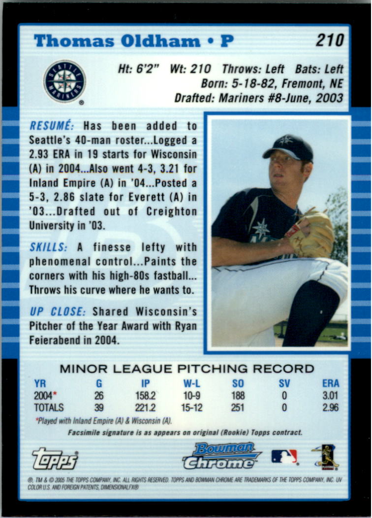 2005 Bowman Chrome Baseball Card Pick (Base) 103-330 - Picture 194 of 418