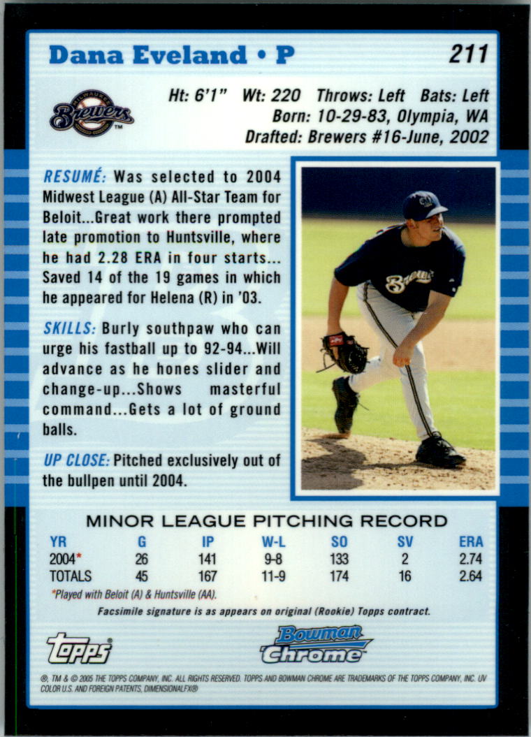 2005 Bowman Chrome Baseball Card Pick (Base) 103-330 - Picture 196 of 418
