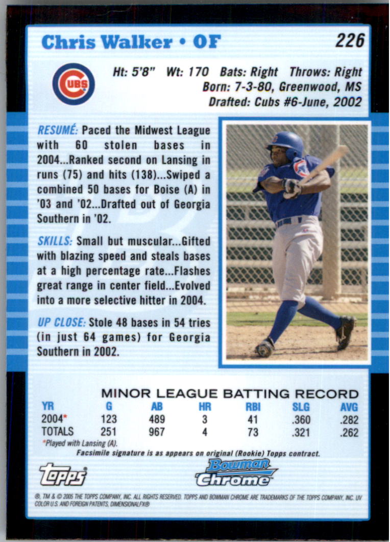 2005 Bowman Chrome Baseball Card Pick (Base) 103-330 - Picture 224 of 418